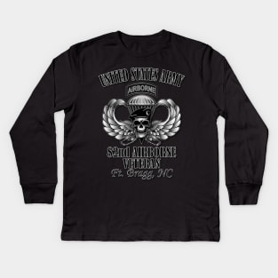 82nd Airborne Division- Veteran Kids Long Sleeve T-Shirt